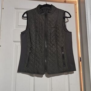 New Directions Quilted Dark Gray Vest